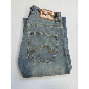 Vintage DrunknMunky Jeans Mens 36x32 Blue Streetwear Hip Hop Skater‎ Y2K Denim